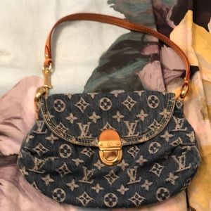 Louis Vuitton Blue Monogram Pleaty Bag
